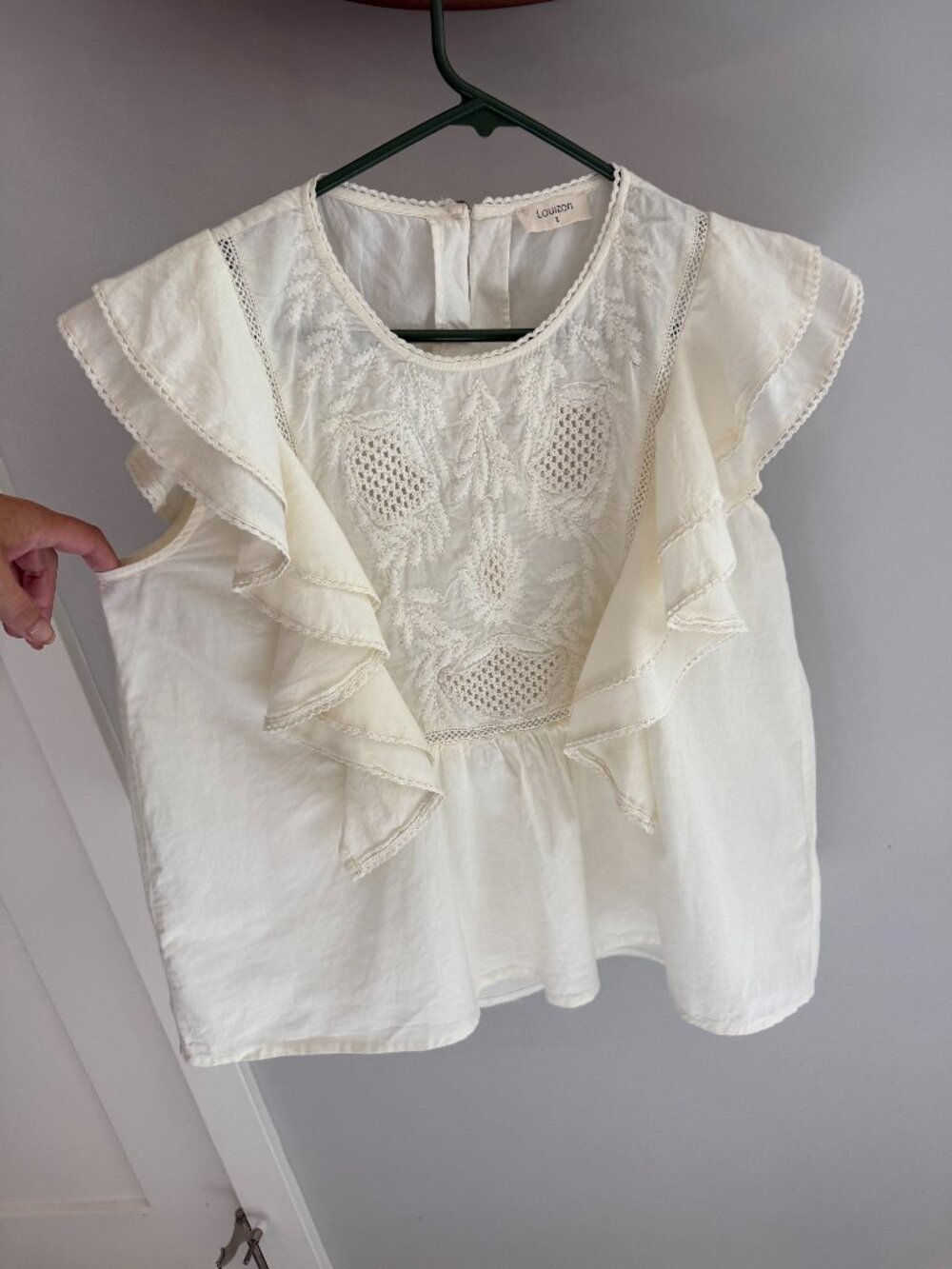 Louizon embroidered blouse - Size UK 2